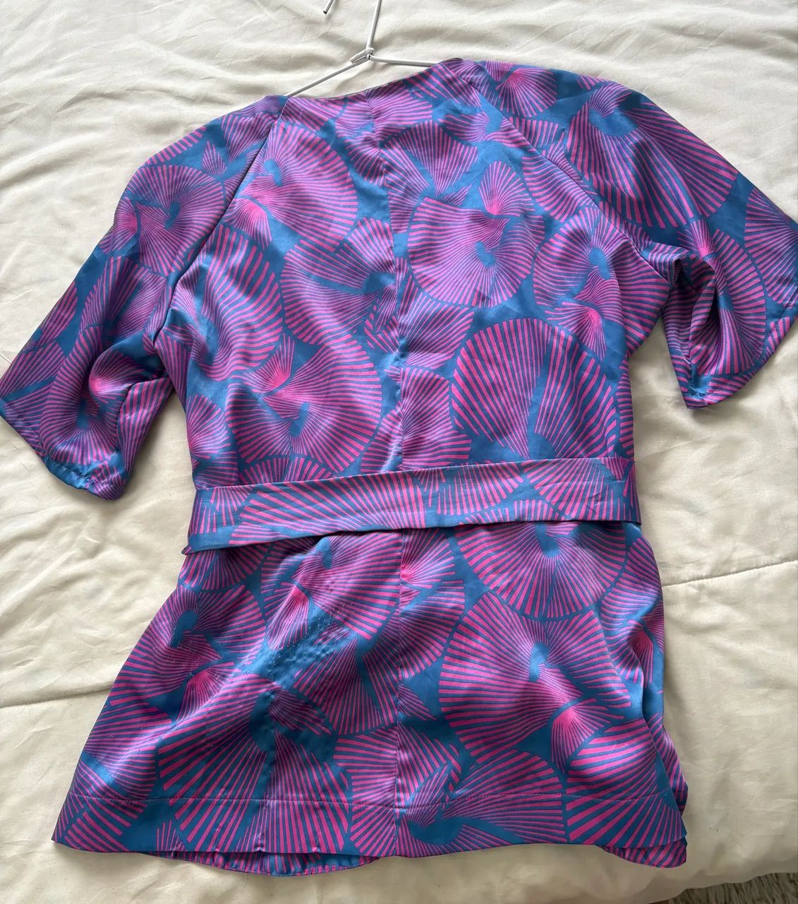 Blusa de seda transpassada  - Foto 2