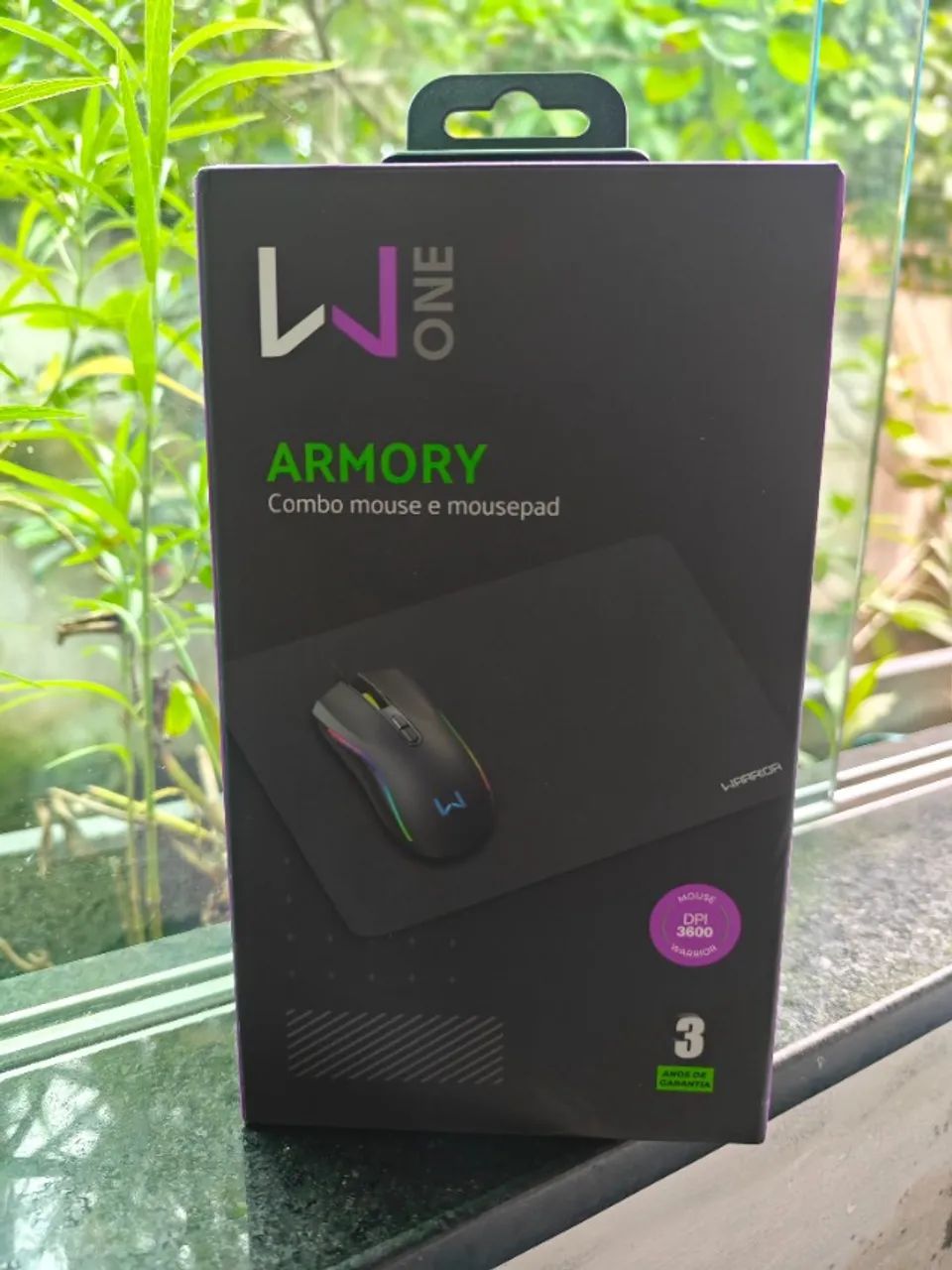 Kit Mouse E Mousepad Gamer Multi Warrior Armory Preto - Foto 5