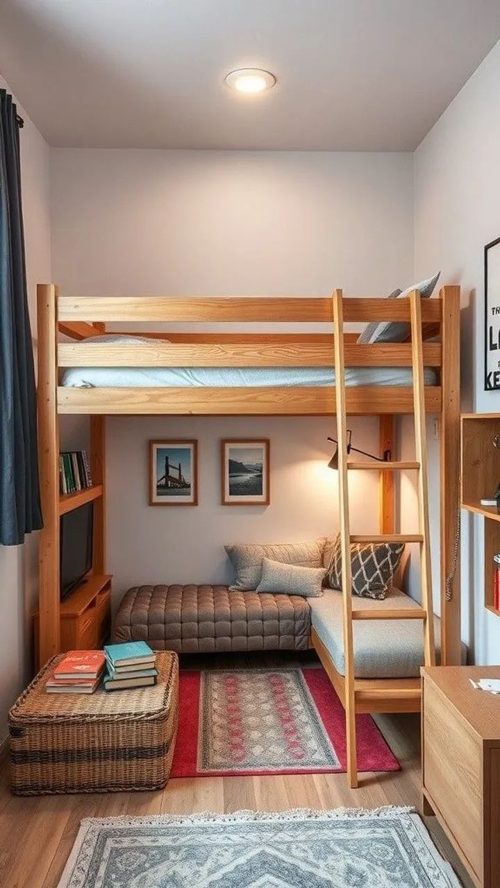 Cama de madeira 