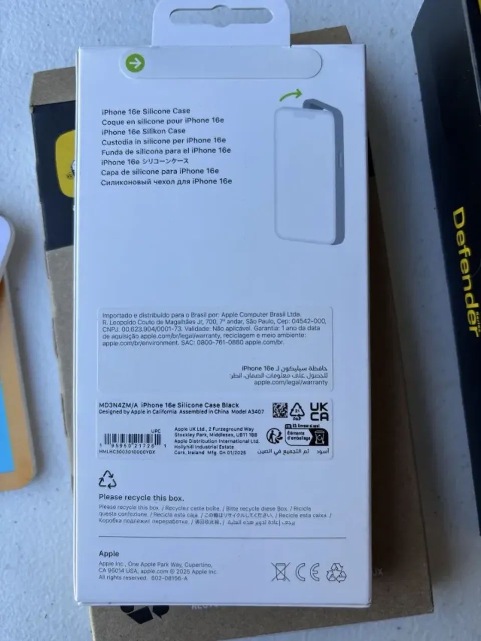 CAPA APLLE PARA IPHONE 16E ORIGINAL - PRETA - LACRADA - Foto 2