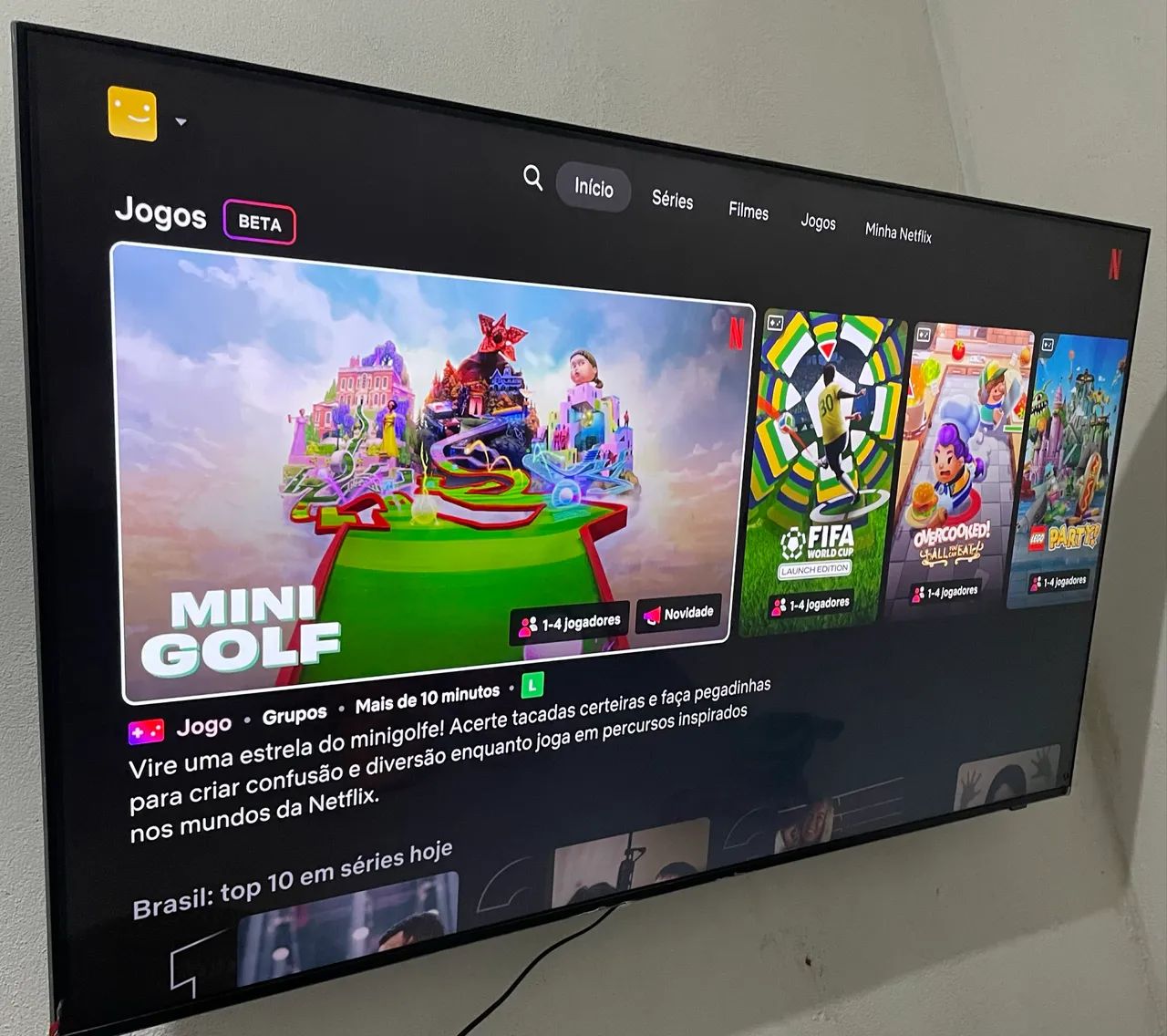 Smart Tv 55 polegadas por Samsung 4k cristal muito nova  - Foto 3