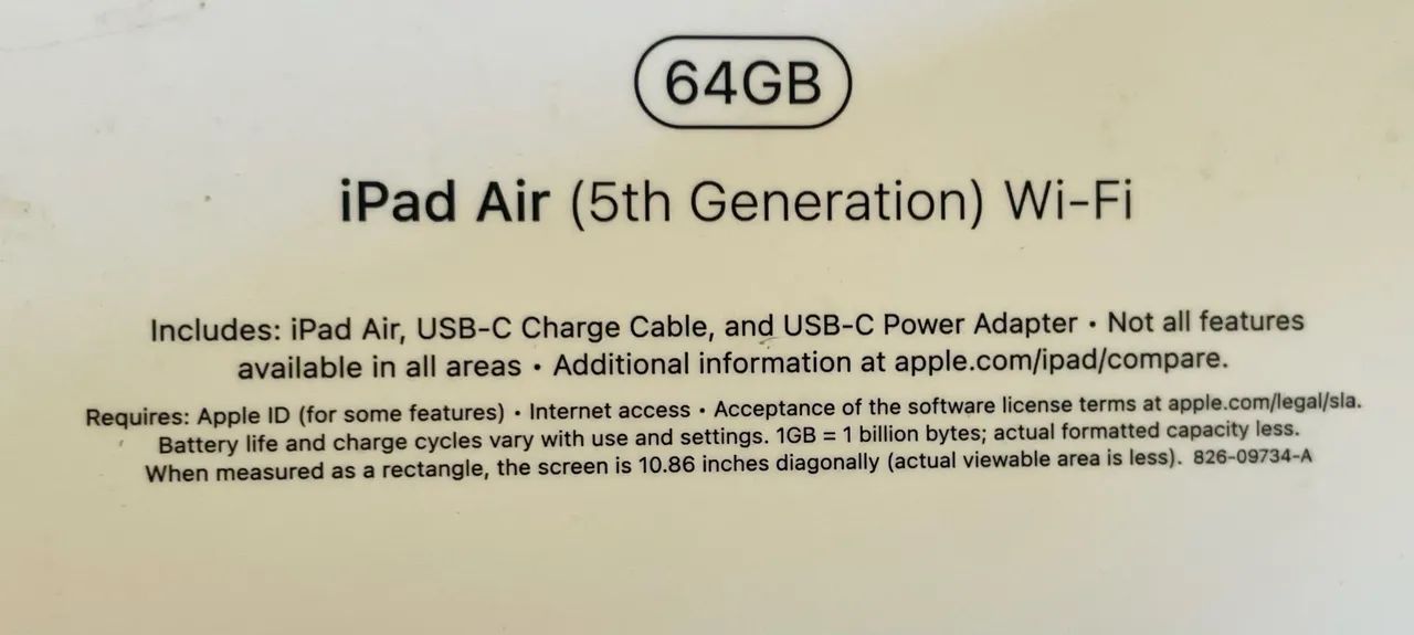 iPad Air quinta geração , bateria impecável ! - Foto 2