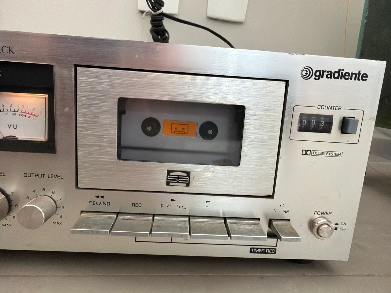 CD-3500 Stereo Cassete Deck Gradiente impecavel - Foto 4