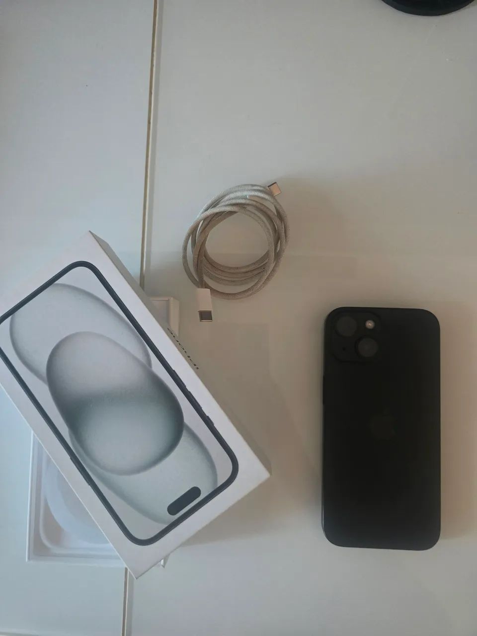 iPhone 15 128GB Preto | Completo com Caixa e Cabo - Celulares e