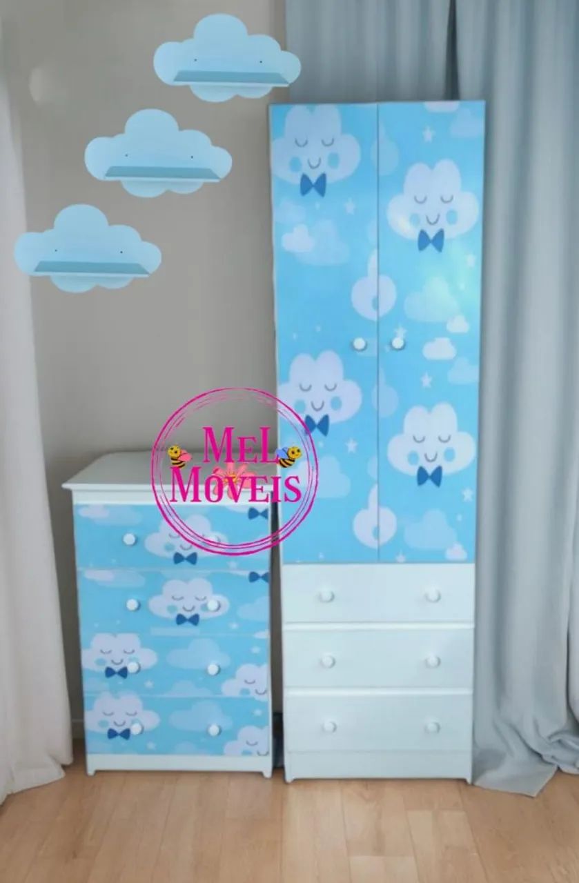 Kit infantil completo personalizado + 3 prateleiras de brinde  - Foto 2