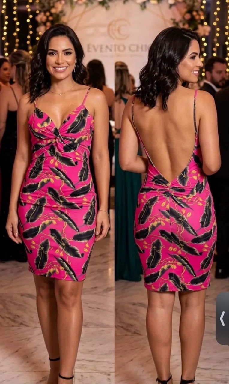 Vestido lança perfume TAM GG