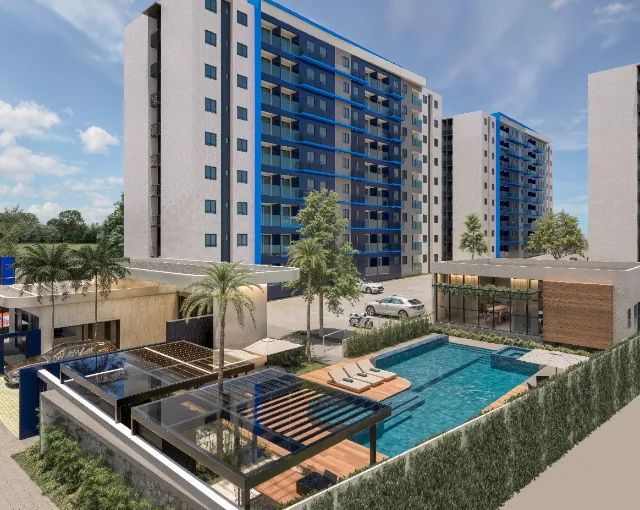 Apts com 2 e 3 Quartos em Condominio Clube com Documentação Grátis