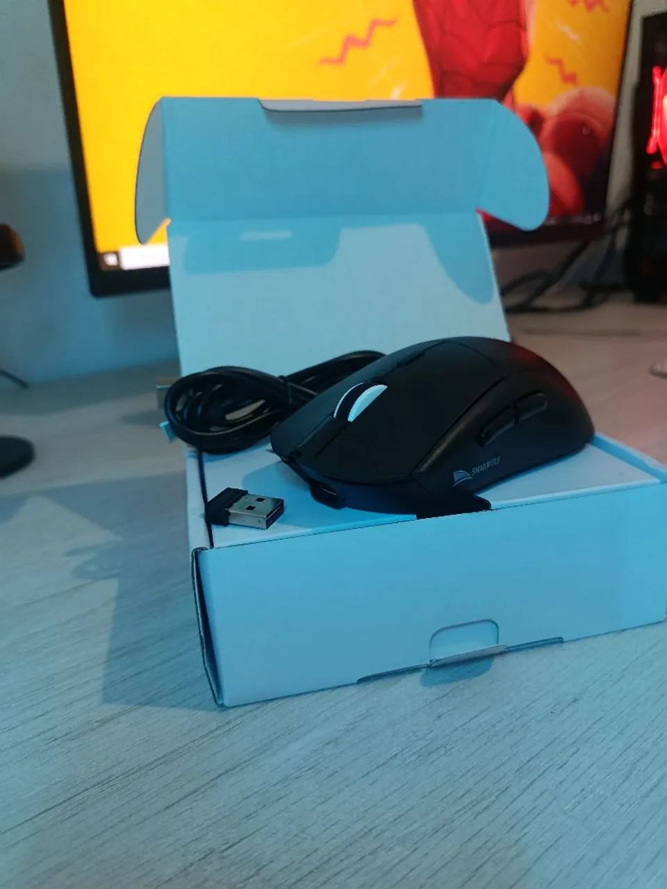 Mouse gamer sem fio smailwolf novo - Foto 2