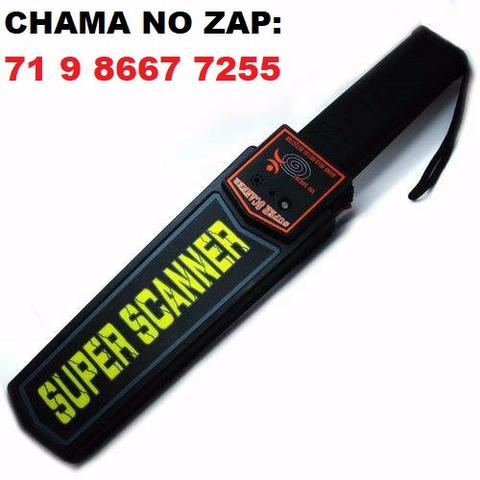 Detector de Metal Profissional Manual Portátil Super Scanner c/ Coldre (Novo)