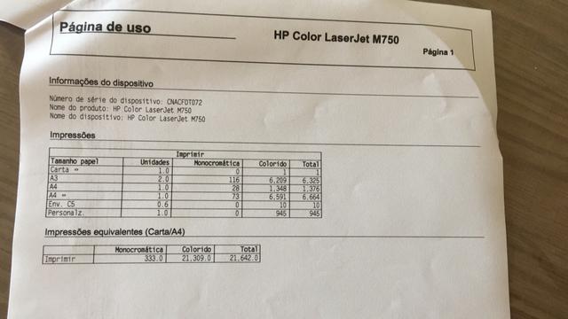 Vendo impressora HP M750 Nova - Foto 6