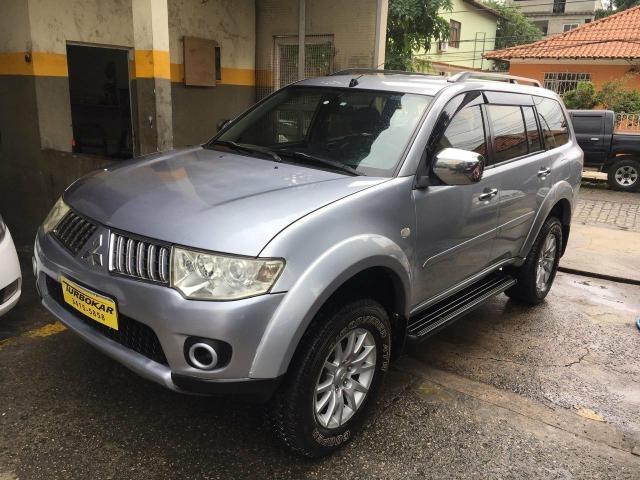Pajero dakar 2010 hpe 4x4 3.2turbo diesel aut/tip prata toplinha+couro+multimidia+nova!