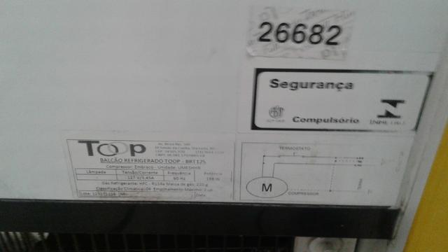 Balcão Refrigerado Toop Ormifrio 1,25m 110 Volts: Muito Novo !!! Estado Okm !!! Raridade ! - Foto 4