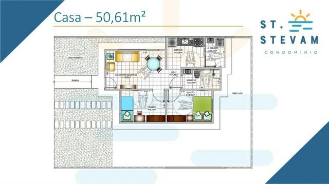 Casa dos Sonhos no Cond. St Stevan | 2 Quartos | 49m² | Lazer + Segurança - Foto 6