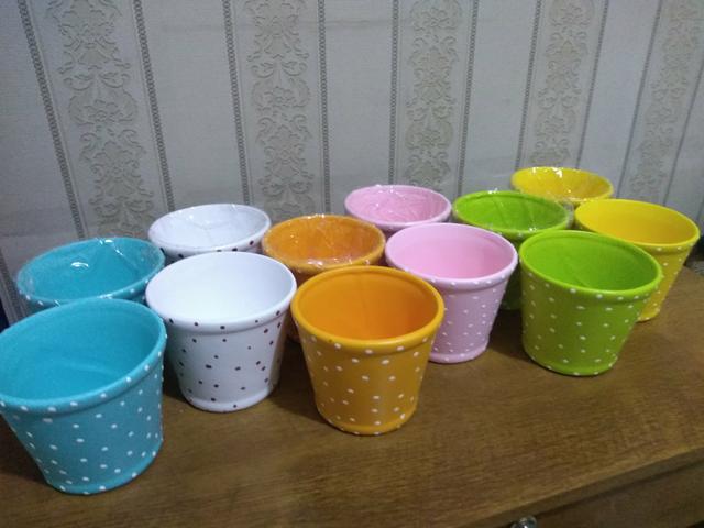 12 vasinhos de violeta g cores diversas - Foto 3