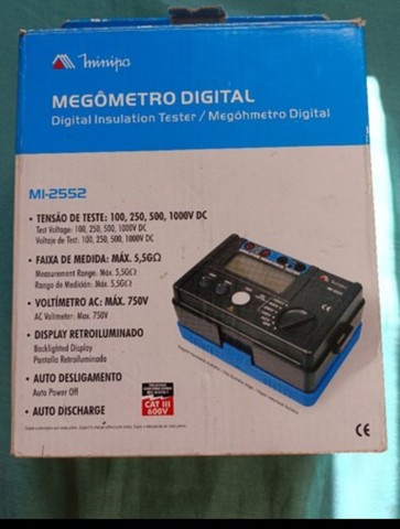 Megometro Minipa MI-2552 estado de novo