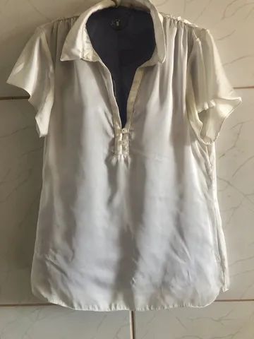 Blusa de cetim (P)