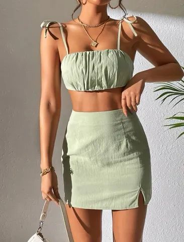 VENDA - conjunto saia e top NOVOS