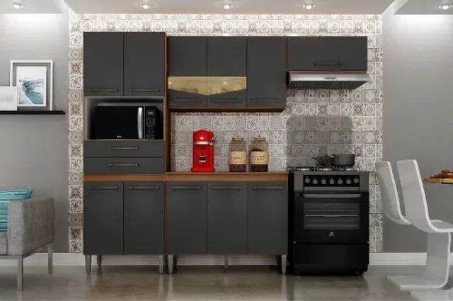 Cozinha armário cozinha com aéreo 