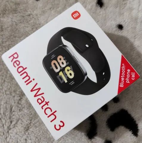 Xiaomi Redmi Watch 3 - GPS, Tela Amoled, Alexa, Chamadas Via Bluetooth