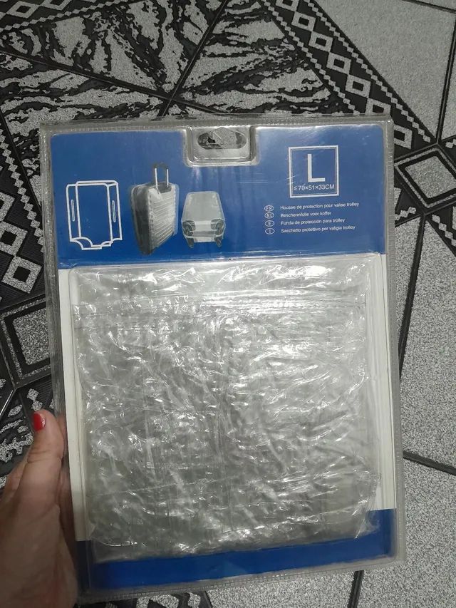 SP VENDO CAPA DE PLÁSTICO RÍGIDO PROTETORA DE MALAS, NOVA - Foto 2