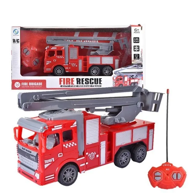 Caminhão de Brinquedo Bombeiros Controle Remoto com 6 Funções +