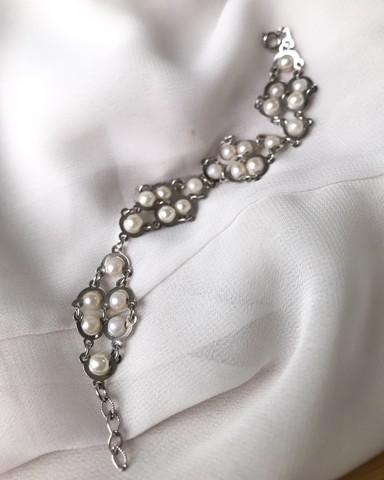 PULSEIRA ROMMANEL EM RÓDIO COM PÉROLAS  - Foto 2