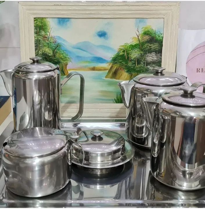 Jogo de chá e café inox Meridional