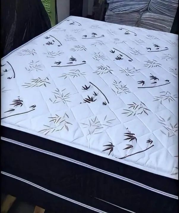 CAMA CASAL COM COLCHÃO ACOPLADO FRETE GRÁTIS  - Foto 2