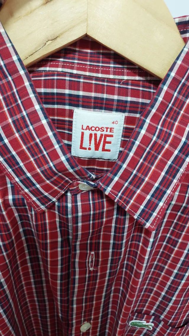 Camisa Lacoste TAM 40 - Foto 4