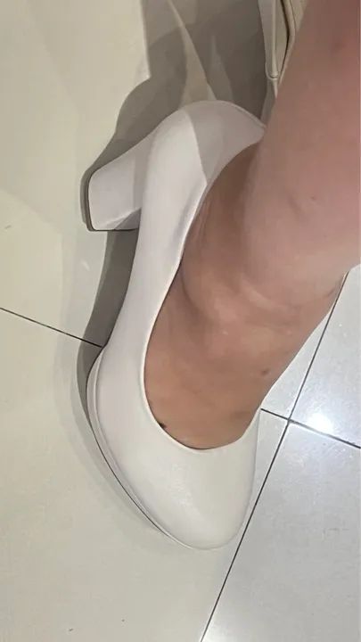 SCARPIN MEIA PATA OFF WHITE VIA MARTE