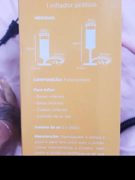 Inflator Prático para Camping - Foto 2