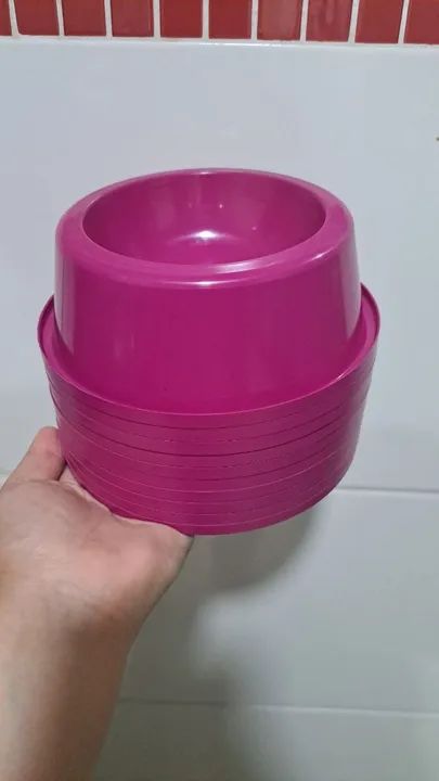 Tigela para cachorro ou gato Rosa