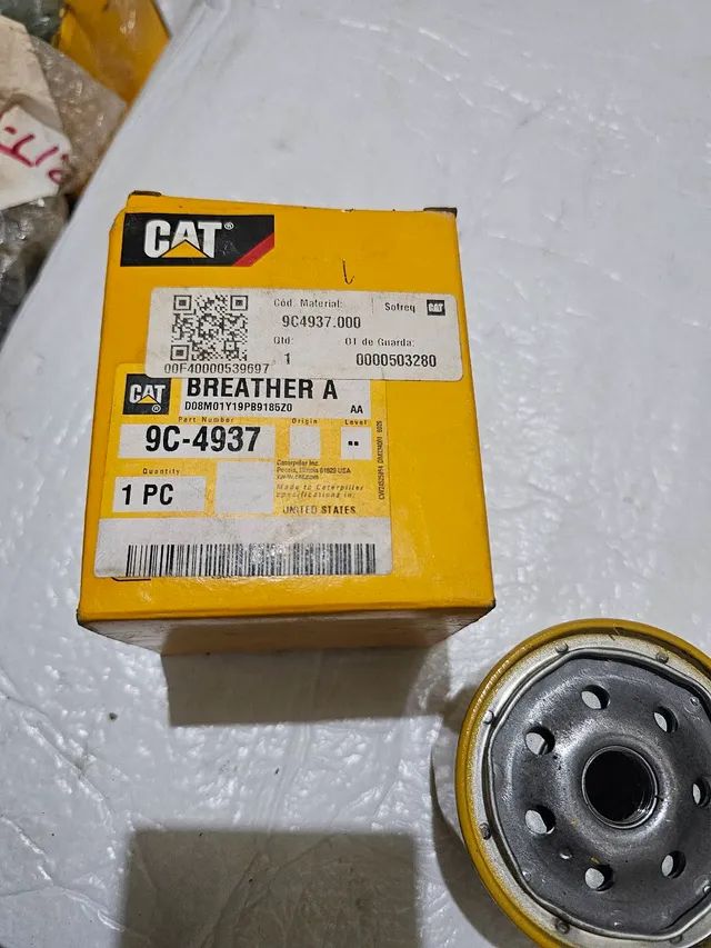 Caminhão fora estrada carregadeira trator caterpillar filtro respiro novo original 9C4937 - Foto 5