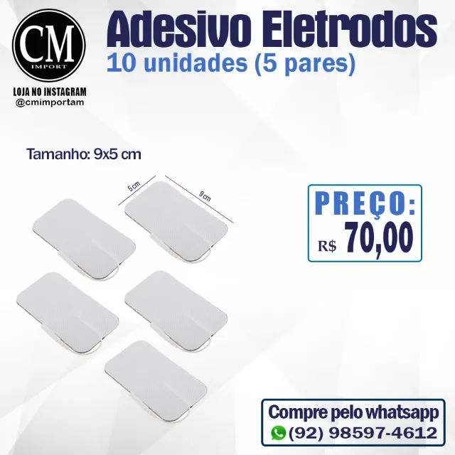 Adesivo Eletrodos Reutilizáveis (10 unidades)