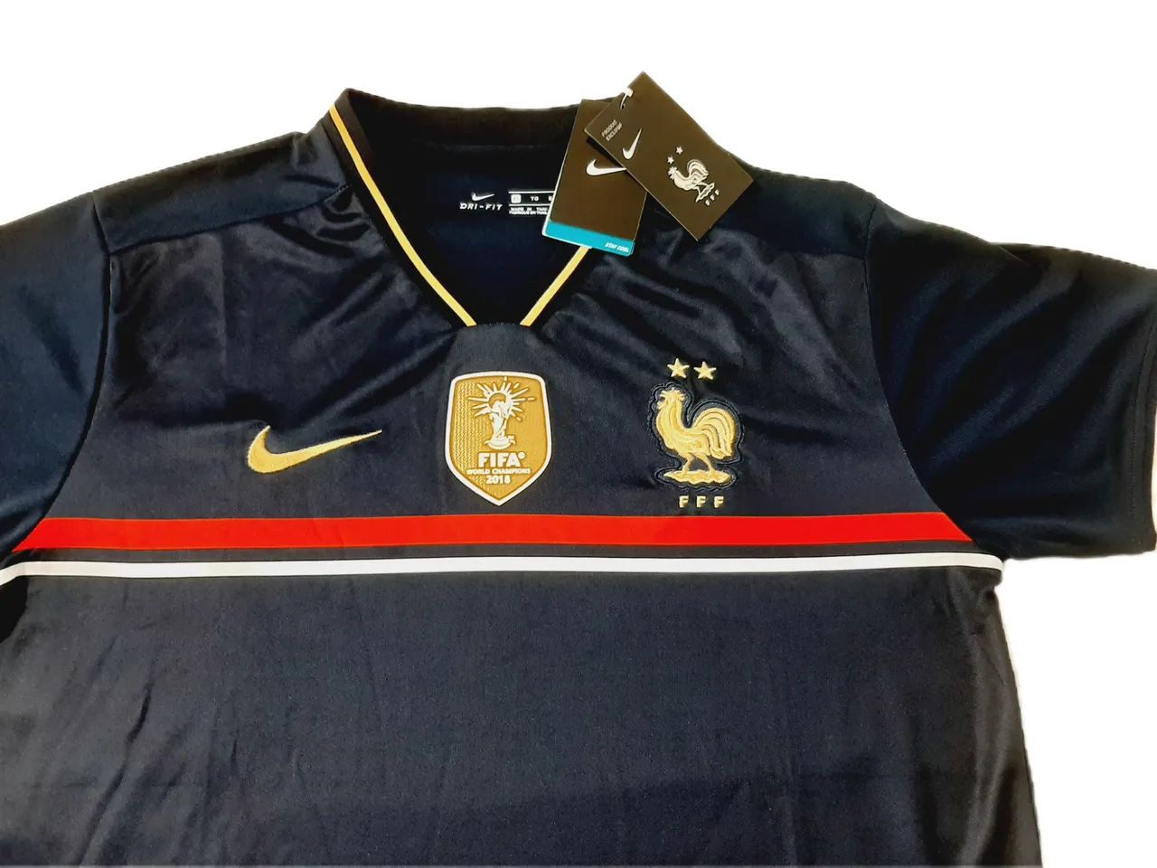 Camisa Seleção França 2018 Nike Patch Campeão  Futebol  - Foto 6