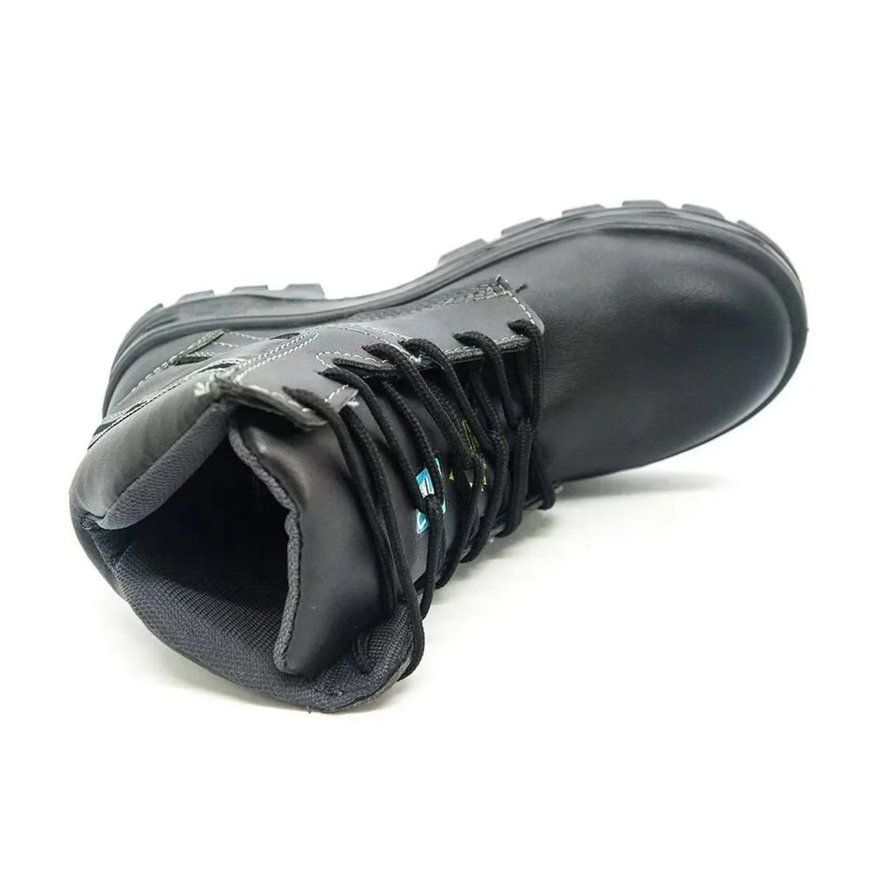 Bota Segurança Couro Preto Marluvas Bico Composite palmilha antiperfurante