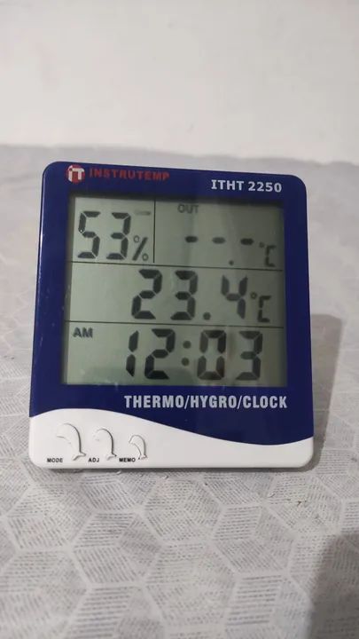 Relogio Termo higrômetro digital interno e externo