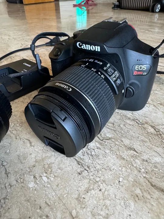 Combo Câmera EOS T7+ Viajante com Lente EF-S 18-55mm + EF 75-300mm - Foto 2