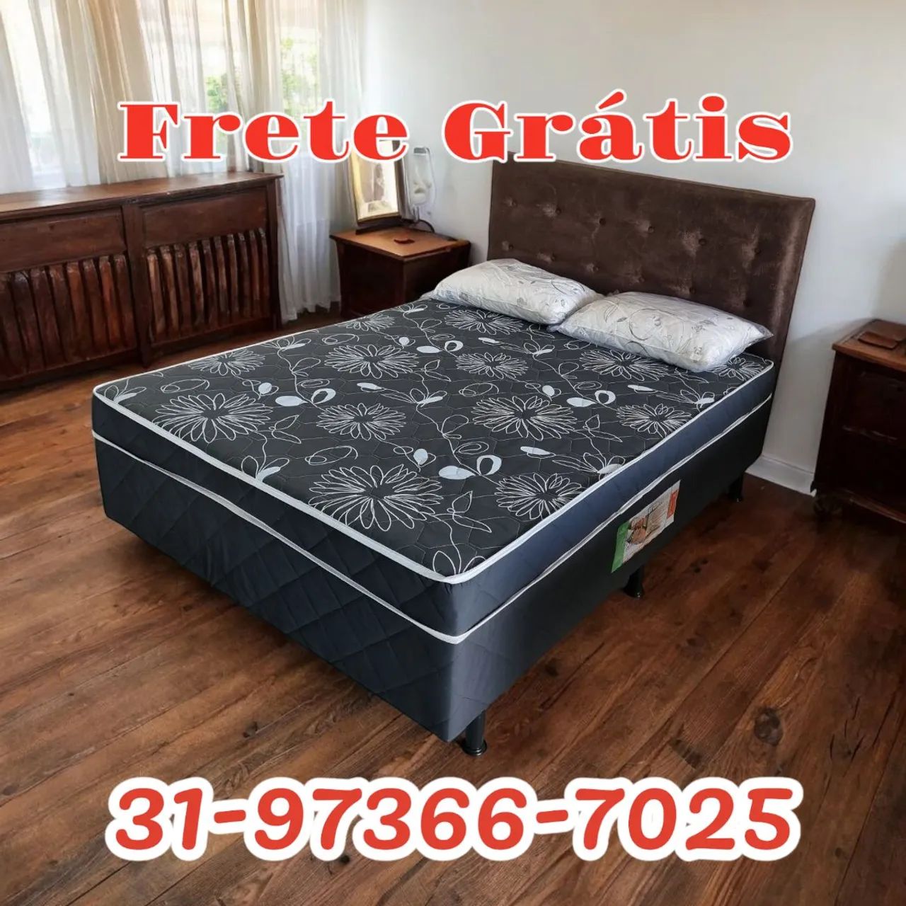 CAMA BOX CASAL CONJUGADO NOVAS + FRETE GRÁTIS 