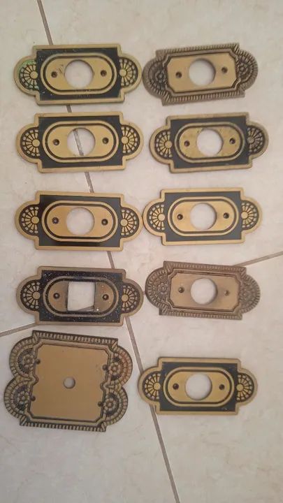 Jogo de 10 placas de acabamento para tomada 