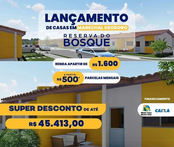 . Sua Casa Própria com Mensais a partir de R$ 500,00.