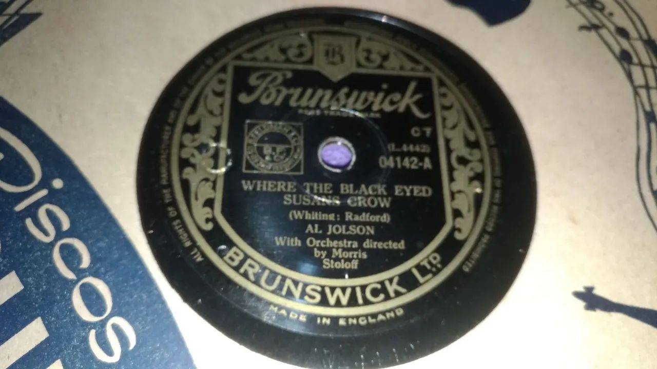 Discos 78Rpm Al Jolson, original, bom estado. E outros. - Foto 4