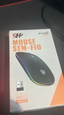 Mouse sem fio preto