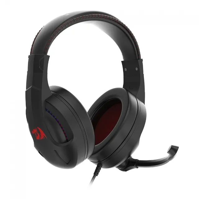 Headset Gamer Redragon Cronus Black Led RGB P2 C/ Adaptador P3 - WZetta - Foto 5