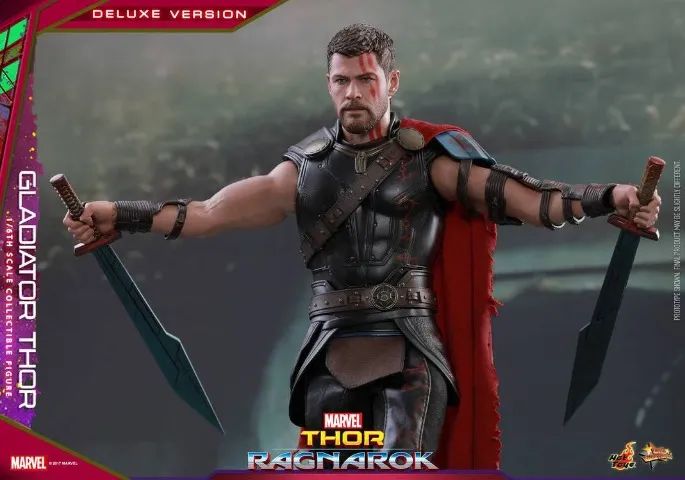 Thor Gladiador (Gladiator) Deluxe: Thor Ragnarok (Escala 1/6) MMS445 - Foto 4