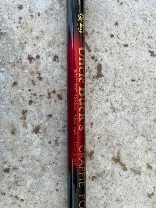 Vara de Pesca Uncle Duck's Crappie Pole UB13-4 13'0" 4 Seções - Foto 5