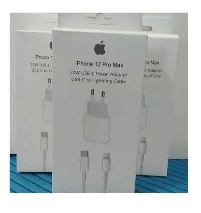 Cabo Lightning de 1 metro Iphone e Ipad + Fonte Tipo-C 20W Turbo