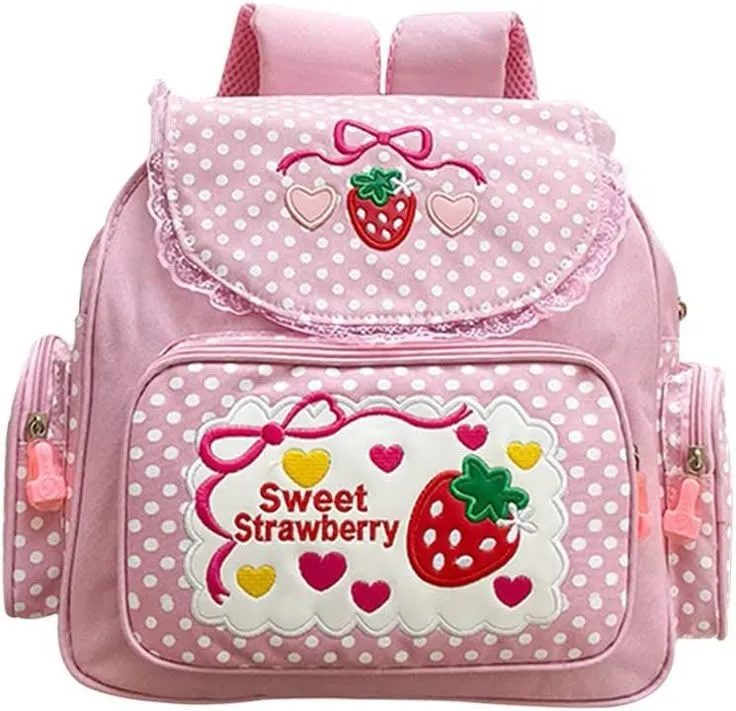Mochila Infantil Sweet Strawberry Rosa