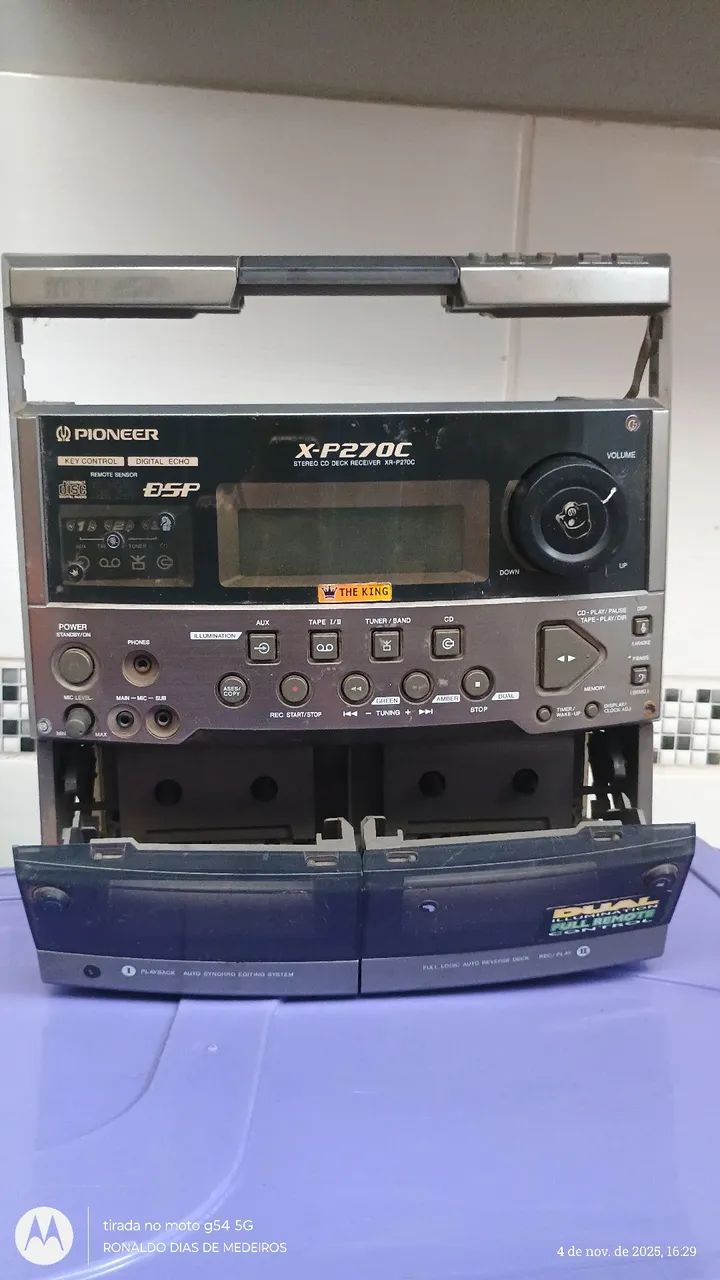 Painel frontal som Pioneer x-p270c 