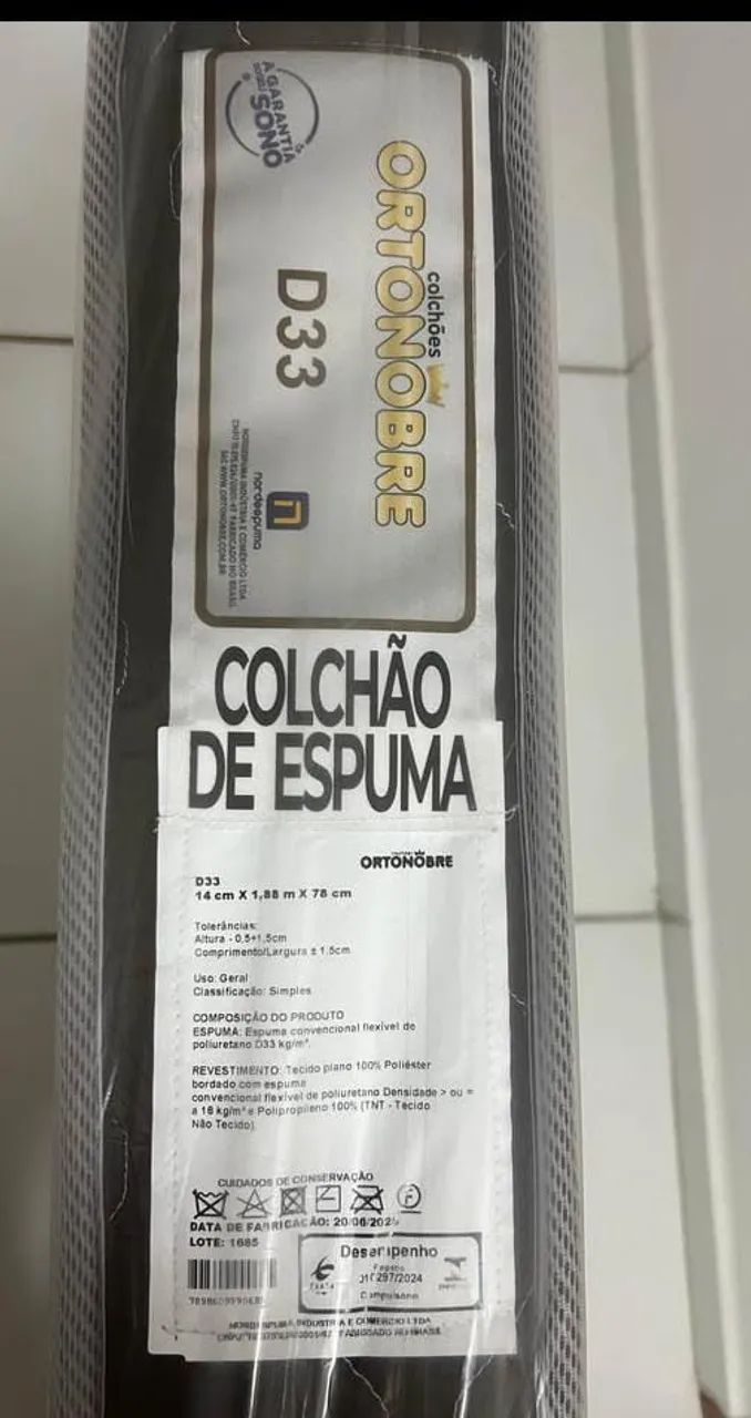 Colchão D33 Solteiro - Novo  - Foto 3